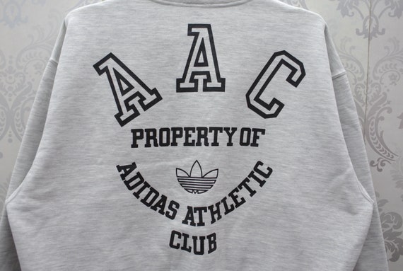 Vintage Adidas Athletic Club Sweatshirt Embroidery Logo - Etsy
