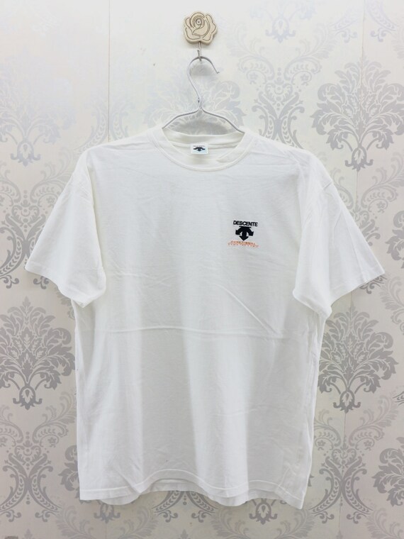 Vintage Descente Shirt Embroidery Logo 