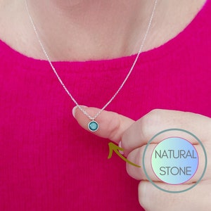 Green Jade stone necklace, sterling silver necklace - jade gemstone pendant, delicate necklace, dainty necklace, gifts for women and men
