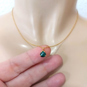 Dainty Malachite necklace, gold filled gemstone necklace, green necklace, for her, women gifts, dark green stones