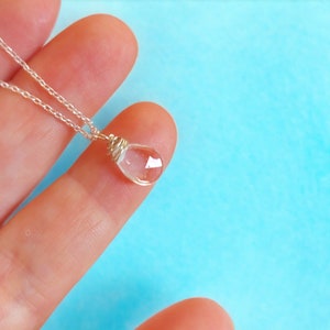 crystal quartz necklace