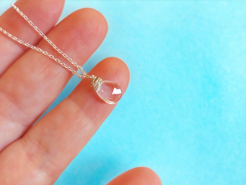 crystal quartz necklace