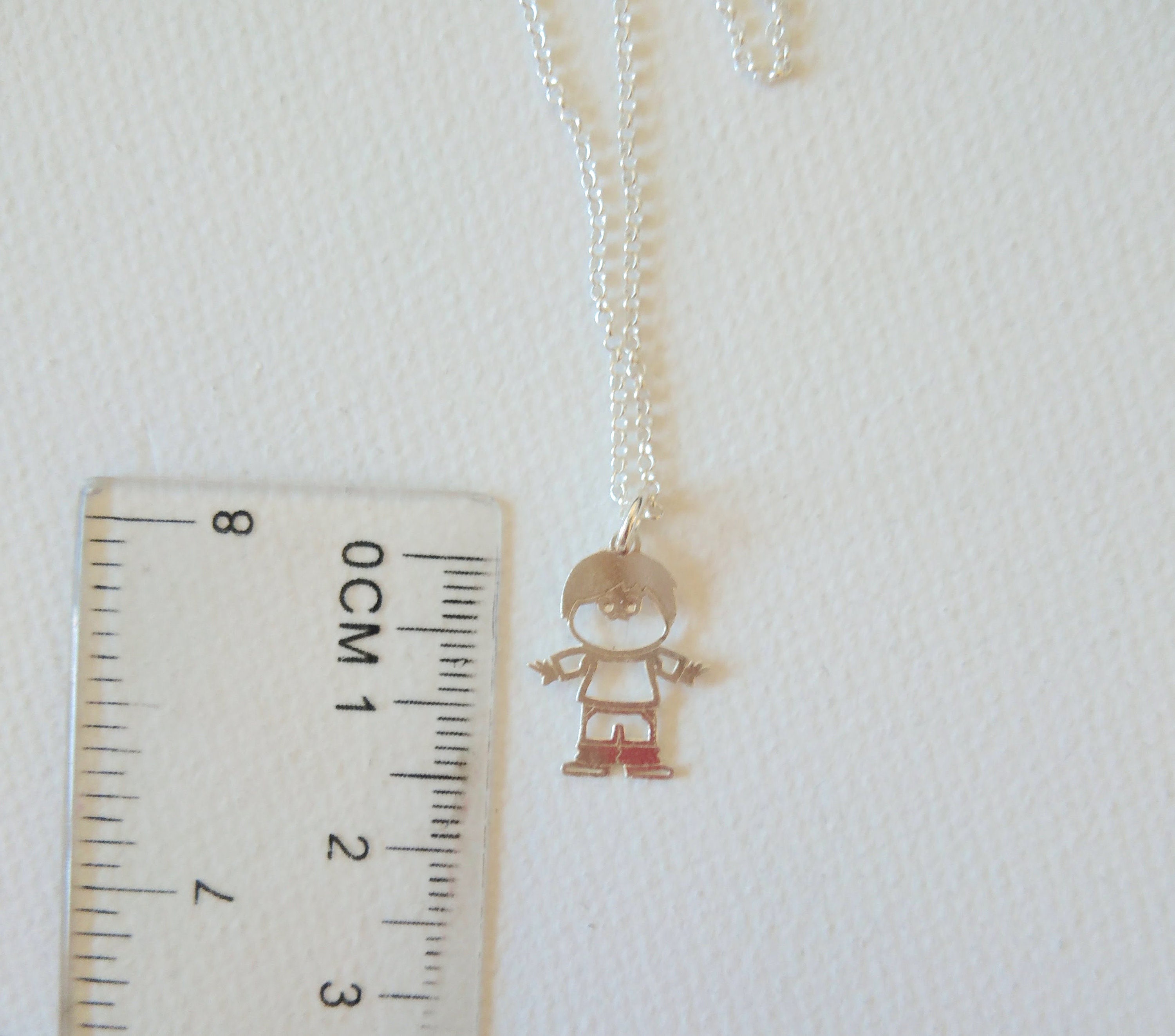 Boy charm necklace sterling silver necklace baby boy gift Etsy