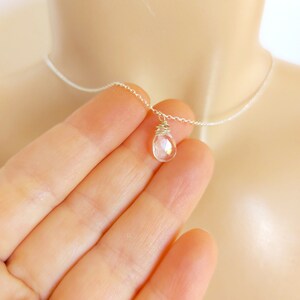 dainty silver necklace
