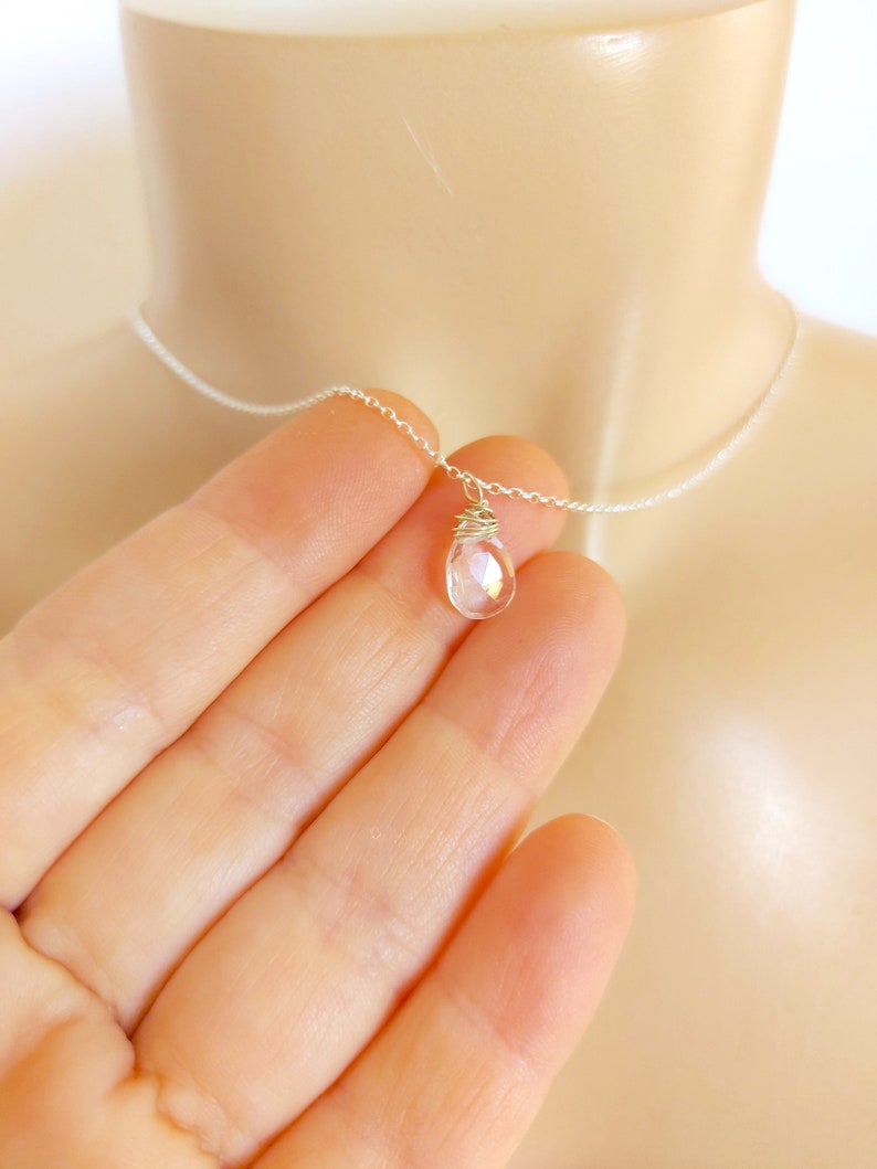 dainty silver necklace