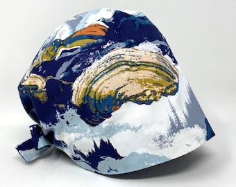Scrub Cap/ Scrub Hat - SUMMIT - DAWN - Unisex Pixie - Women/Men Scrub Cap Surgical Hat - MimiScrubHats