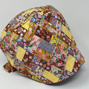 No Tariff (US/CA) - Motif floral mixte *Imprimé doré métallisé* - Lutin floral - MimiScrubHats