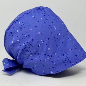 No Tariff (US/CA) - Scrub Cap - Snow Fall - Unisex Pixie - MimiScrubHats