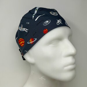 Traditional Japanese Surgical Cap -Lost in Space - Scrub Cap for Men and Women with Short Hair - MimiScrubHats SP Style©