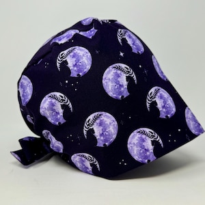 No Tariff (US/CA) - Scrub Cap - Enlightened - Purple - Holiday/ Halloween Pixie - MimiScrubHat