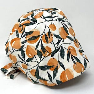 No Tariff (US/CA) - Scrub Cap - Peach Tree - Abstract Pixie - MimiScrubHats