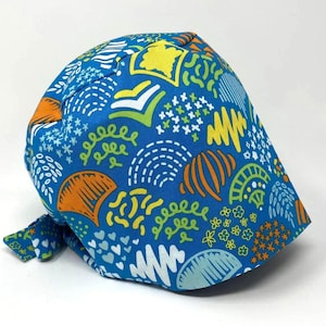 No Tariff (US/CA) - Scrub Cap - Creative Shell - Abstract Pixie - MimiScrubHats