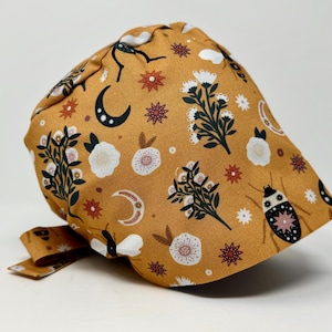 No Tariff (US/CA) - Scrub Cap - Night - Comfortable Pixie - MimiScrubHats