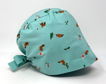 No Tariff (US/CA) - Scrub Cap - Jolly Raccoon - Pixie - MimiScrubHats