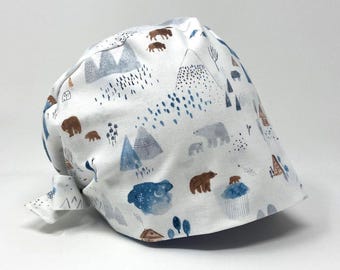 No Tariff (Us/Ca) - Scrub Cap - ROCKY MOUNTAIN DREAMSCAPE - Pixie - MimiScrubHats