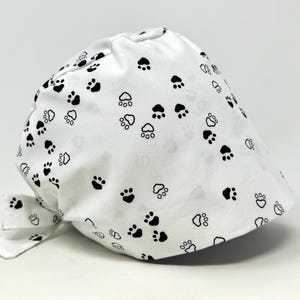 No Tariff (US/CA) - Scrub Cap - Curious Paws - Unisex Pixie - MimiScrubHats