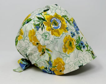 Garden Mist 2 - Floral Pixie for Women - Women/Men Scrub Cap Surgical Hat - MimiScrubHats