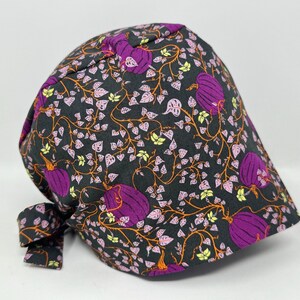 No Tariff (US/CA) - Casquette anti-adhésive - Patch citrouille - MimiScrubHats