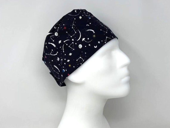 Surgical Cap A Stroll in Space glow in 