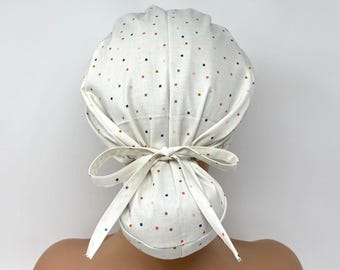 No Tariff (US/CA) - Ponytail Scrub Cap - Meander- Scrub Cap/Hat - MimiScrubHats