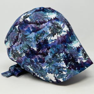 No Tariff (US/CA) - Scrub Cap/Hat - Dappled Shade- Pixie - Preshrunk Cotton - Mimi Scrub Hats