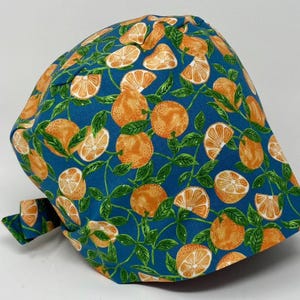 No Tariff (US/CA) - Scrub Cap - Citrus - Pixie for Women - MimiScrubHats™