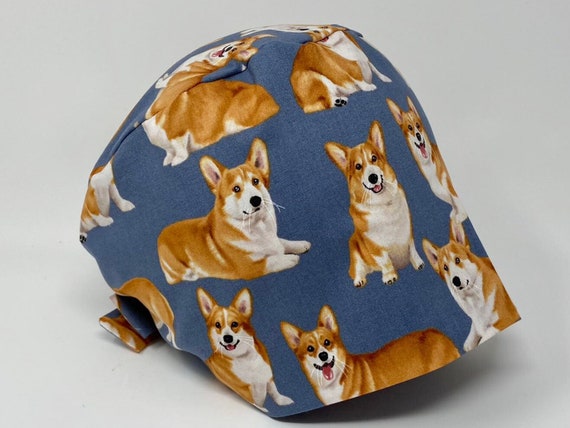 Corgi Cute Animal Pixie Women men Scrub Cap Surgical Hat Mimiscrubhats Etsy