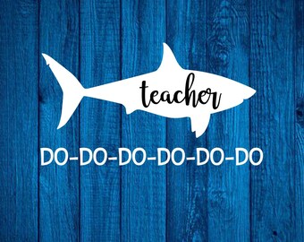 Download Teacher shark svg | Etsy