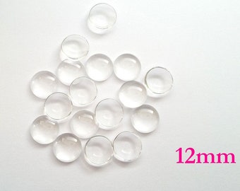 Goldfluss cabochons pour collage en versions 2 pcs Ø 12 mm