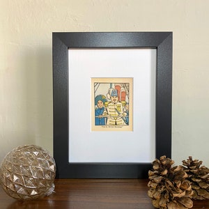 Vot Is All Zat Shouting? - Vintage Book Illustration, Framed
