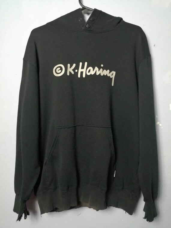 Distressed Keith Haring Hoodie