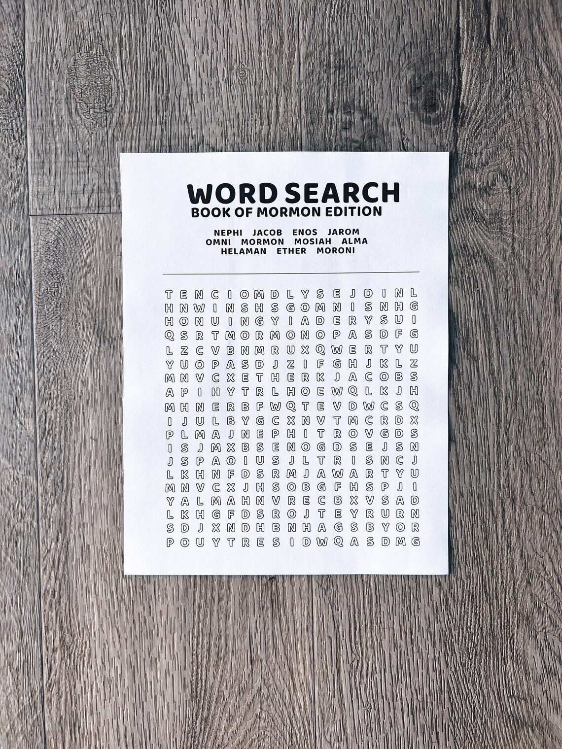 LDS Conference Word Search General Conference Packet LDS Etsy