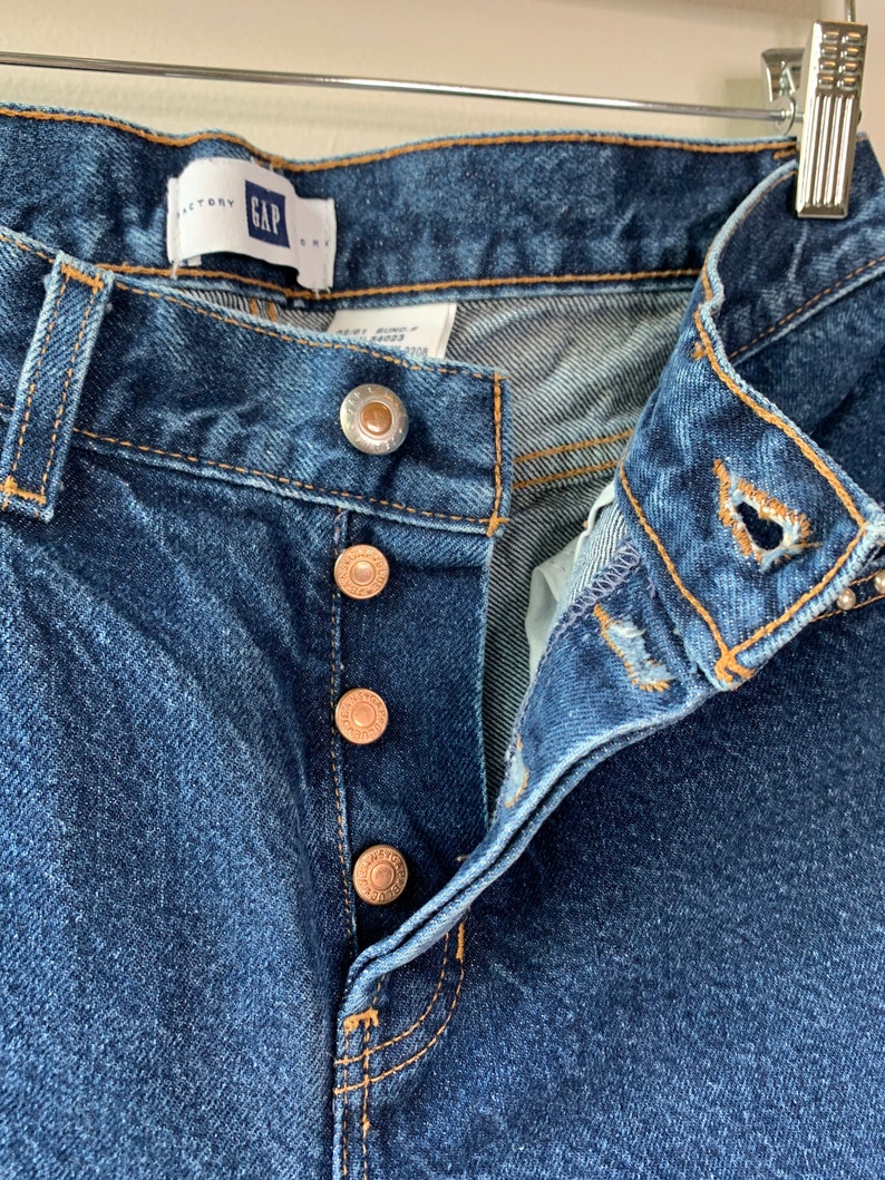 90s Studded Dark Wash Gap Jeans Bootcut Size 6R