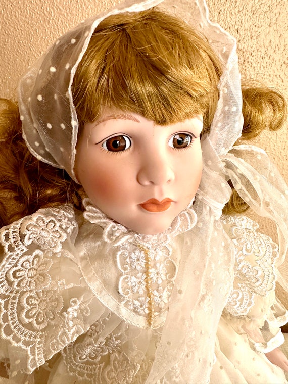 Vintage Porcelain Doll by Marian Yu Designs 1989 Etsy