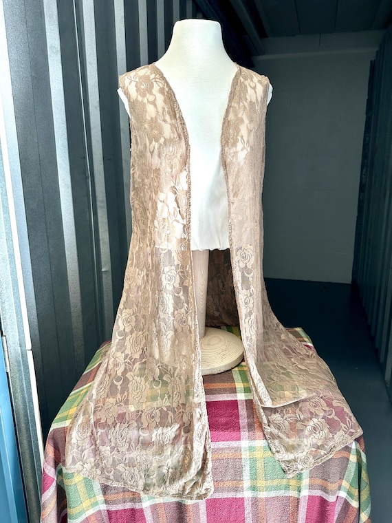 Vintage Vest Lace Roses - Etsy