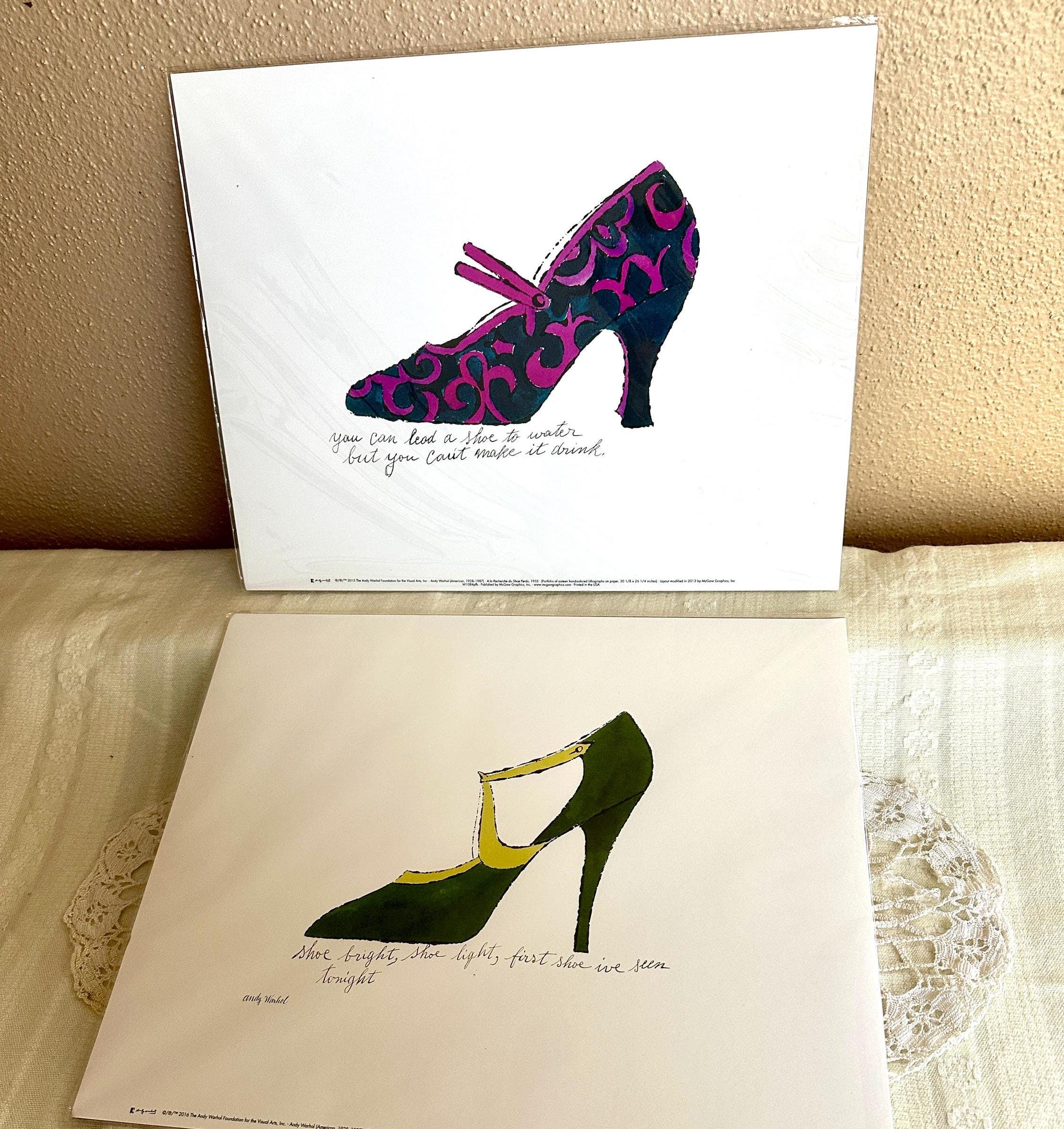 アンディウォーホル靴パンプス証明書付き アンディウォーホル靴パンプス証明書付き Andy Warhol Editions