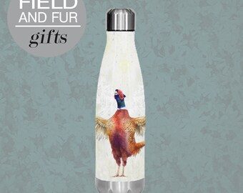 keeps your drink Hot or Cold insulated water bottle Pheasants