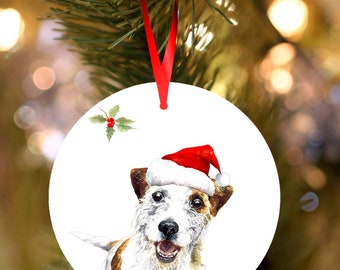AD-JR57lymCB Jack Russell Terrier Dog 'Love You Mum' Christmas Tree Bauble Deco 