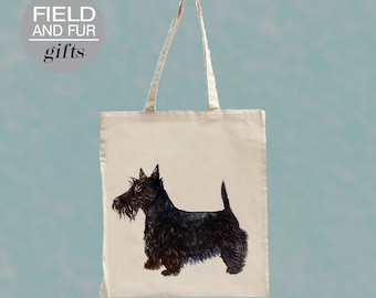 Bolsa de compras Tote Terrier escocés
