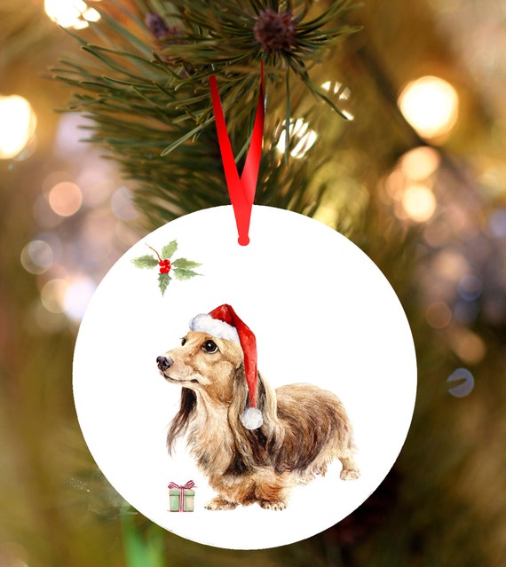 Dachshund christmas tree ornaments cheap