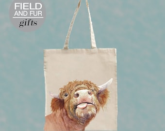 Highland Cow Tote Shopping Bag