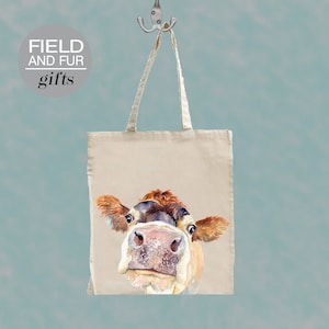 Jersey Cow Tote Shopping Bag