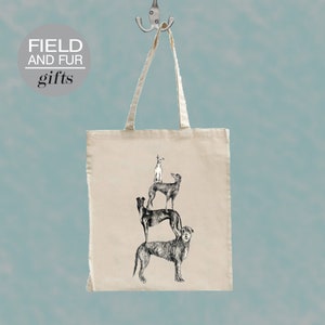 Whippet, Greyhound, Lurcher & Deerhound Tote Shopping Bag NEW for 2022