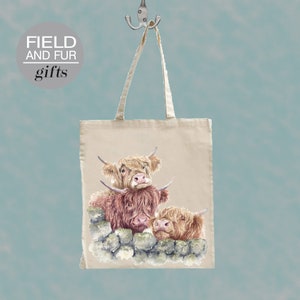 Highland Cows Tote Shopping Bag