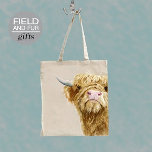 Highland Cow Tote Shopping Bag