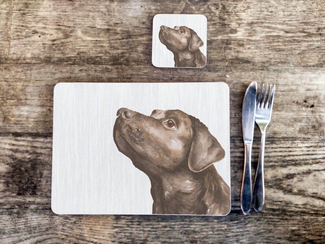 Labrador Placemat and Coaster Set, Featuring Artwork by Jane Bannon Etsy