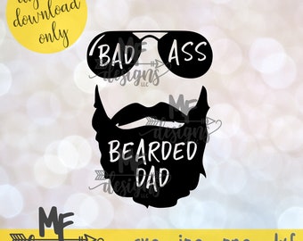 Download Bearded Dad Svg Etsy
