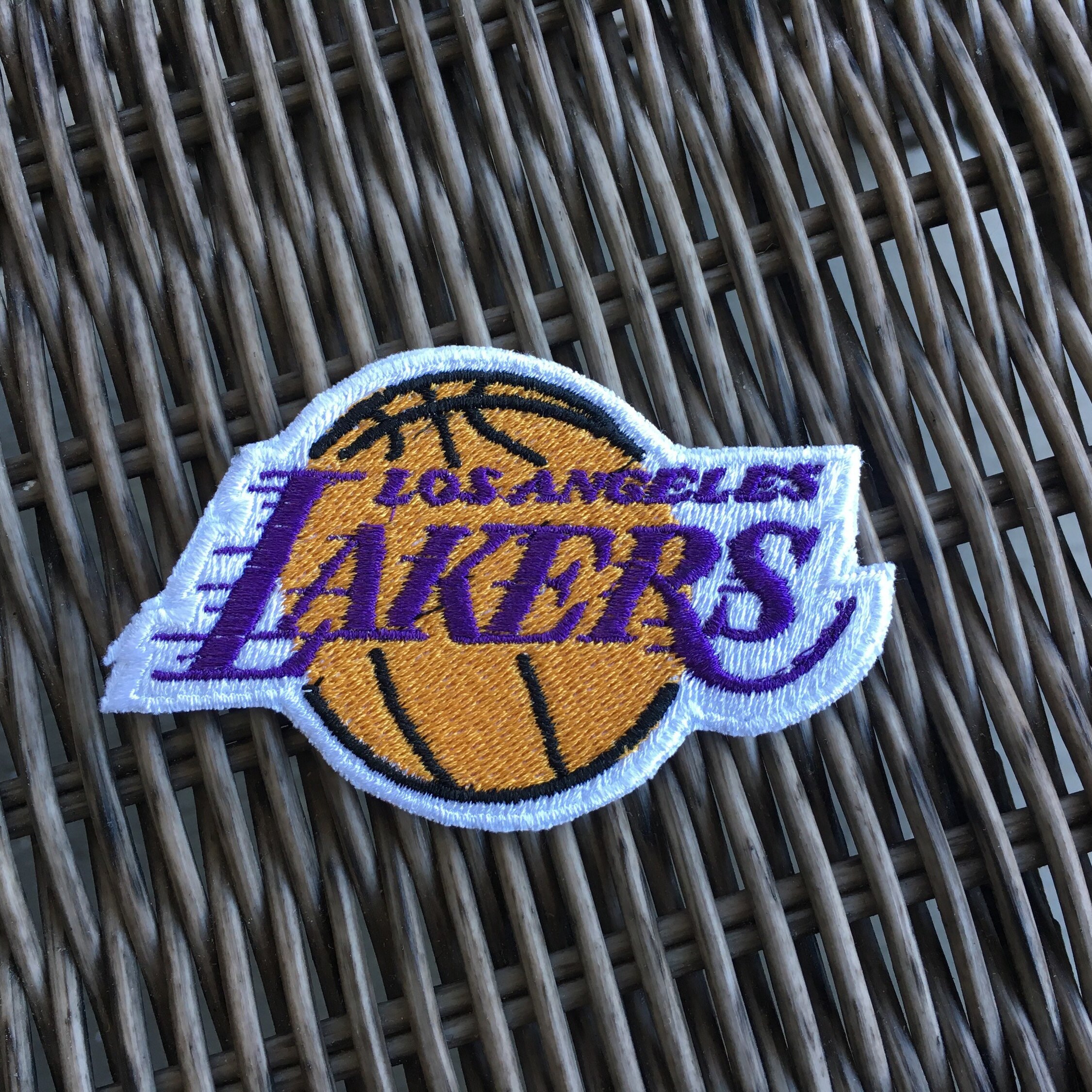 LA Lakers Embroidered Patch Basketball version 1 Patches Etsy