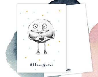 Wishful Card "All The Good" / Greeting Card / Birthday Card