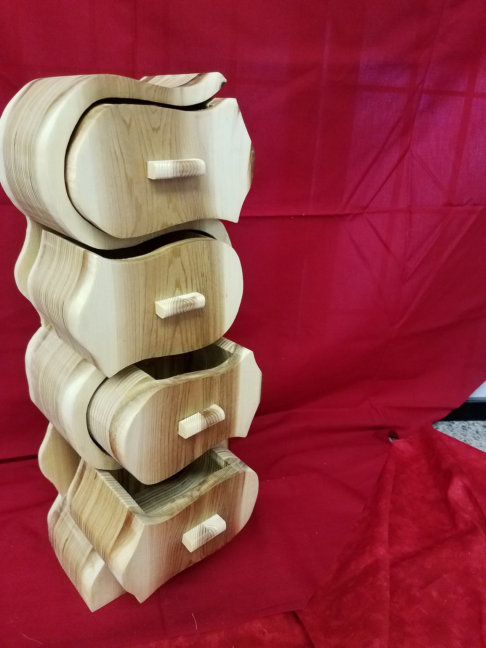 Rustic Live Edge Cedar 4 Drawer Band Saw Jewelry Box Handcrafted Etsy